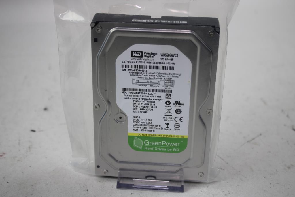 Western Digital Internal Hard Drive 500 GB