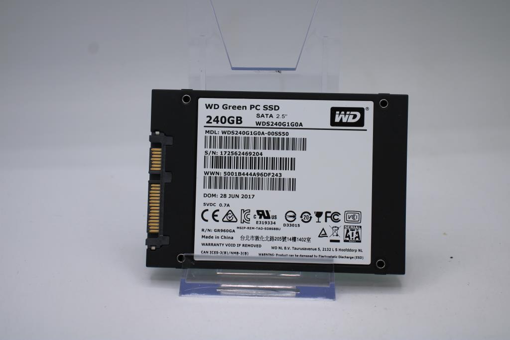 Western Digital WD Green 240GB Internal PC SATA Solid State Drive