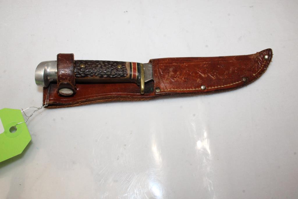 Western Fixed Blade Knife With Sheath Property Room