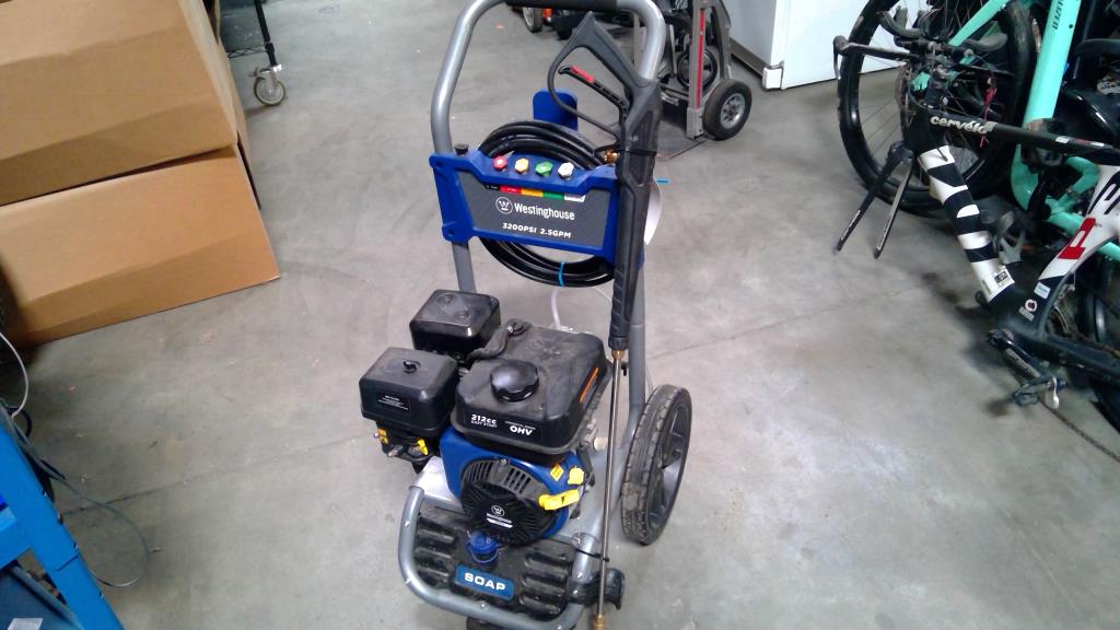 Westinghouse gas powered pressure washer property room