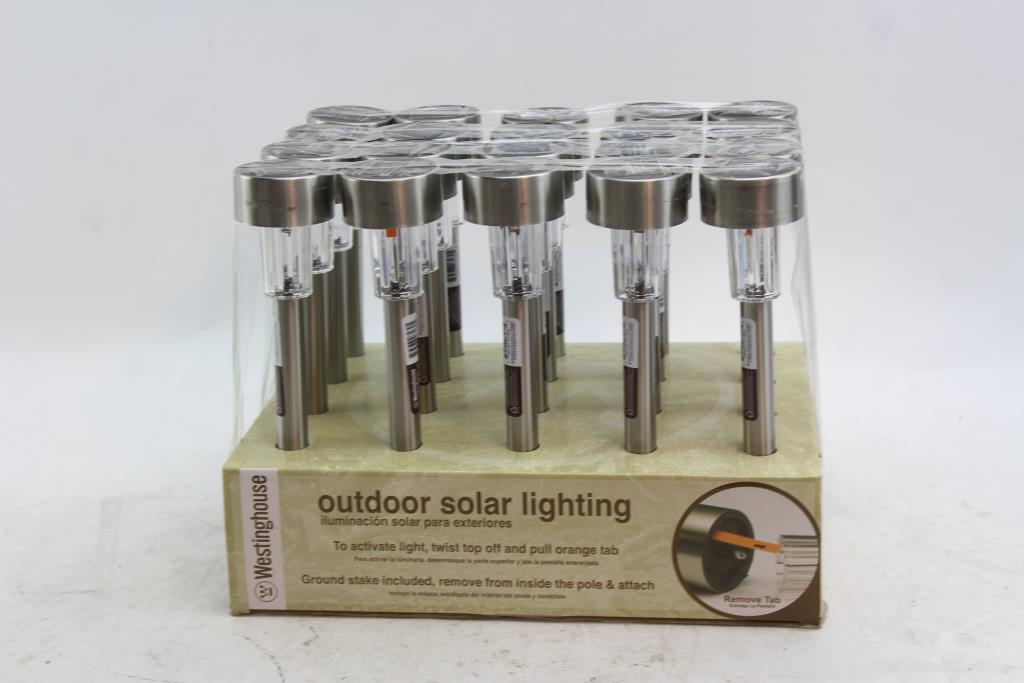 Westinghouse Outdoor Solar Lighting 20 Pieces Property Room Westinghouse Outdoor Solar Lighting 20 Pieces