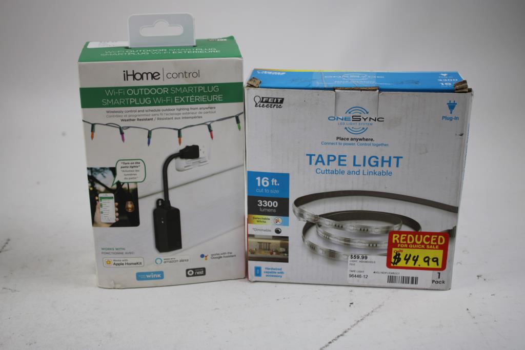 Westinghouse Transformers, LED Tape Lights, Wi-Fi Outdoor Smart Plug, 5 Pieces