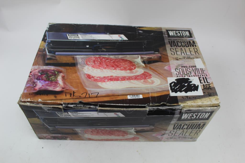 Weston Pro 2300 Vacuum Bag Sealer Property Room Weston Pro 2300 Vacuum Bag Sealer Property Room