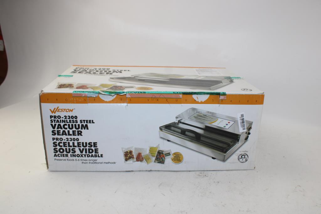 Weston Pro2300 Vacuum Sealer Property Room