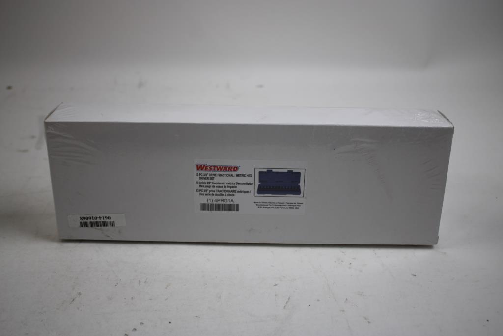 Westward 13-Piece 3/8" Drive Fractional/Metric Hex Driver Set