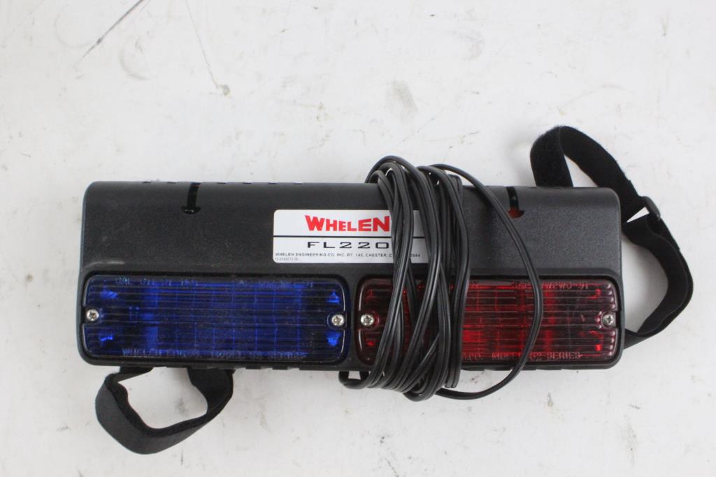 Whelen Stroke Visor Light Property Room