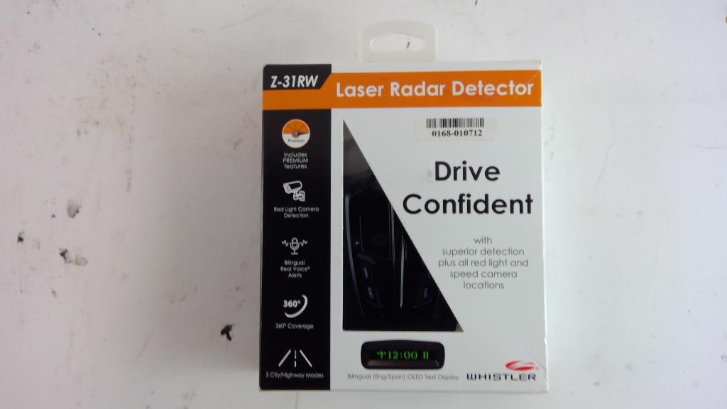 Whistler Z31RW Laser Radar Detector Property Room