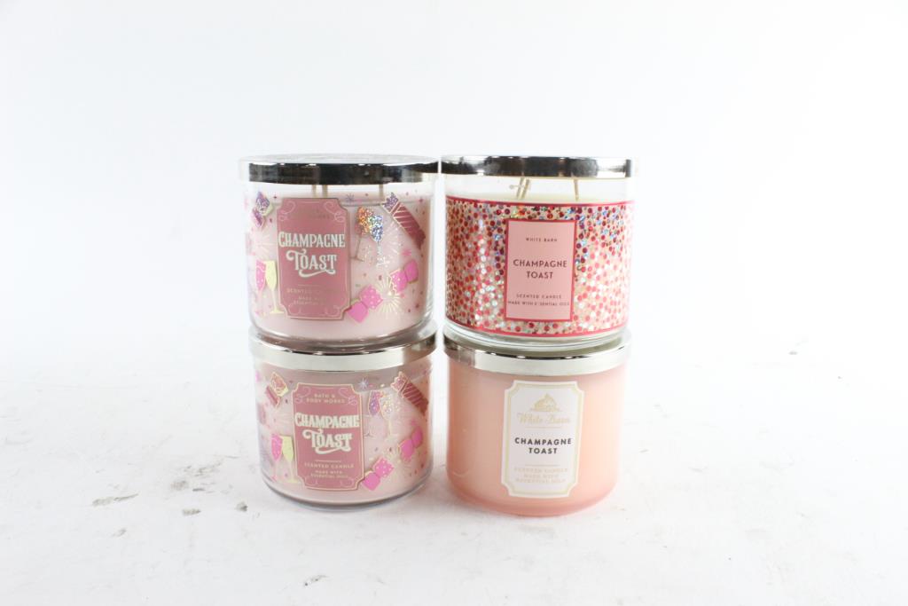 White Barn And Bath & Body Works Scented Candles, 4 Pieces Property Room