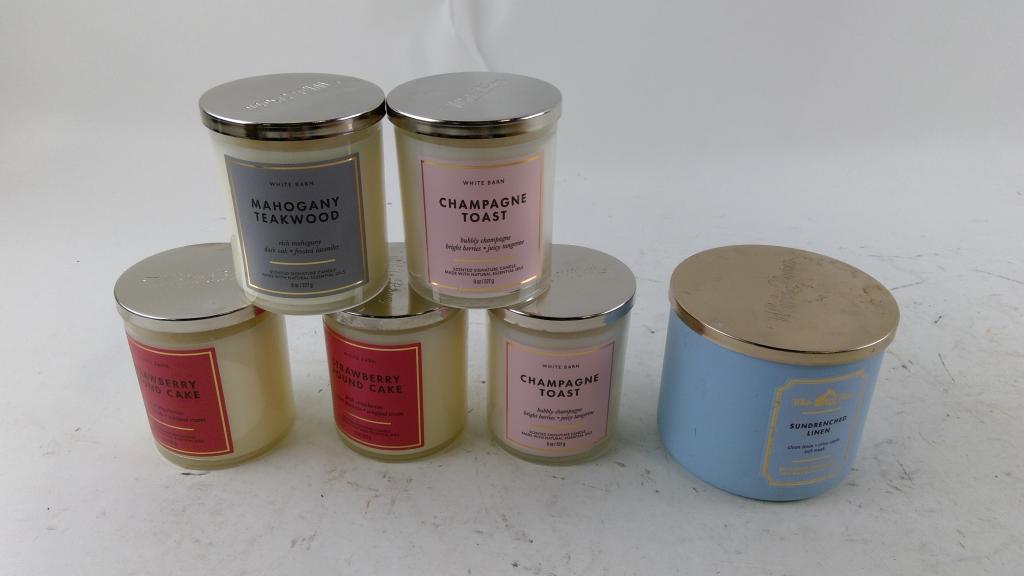 White Barn Candles 5+ Pieces