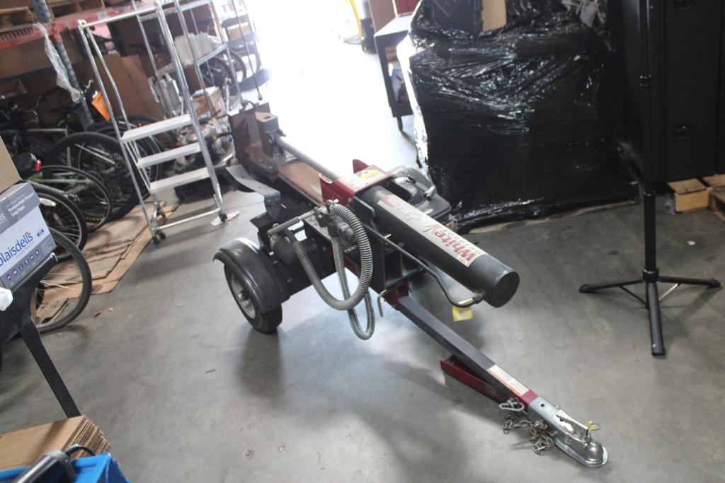 White Outdoor 27-Ton Hydraulic Log Splitter