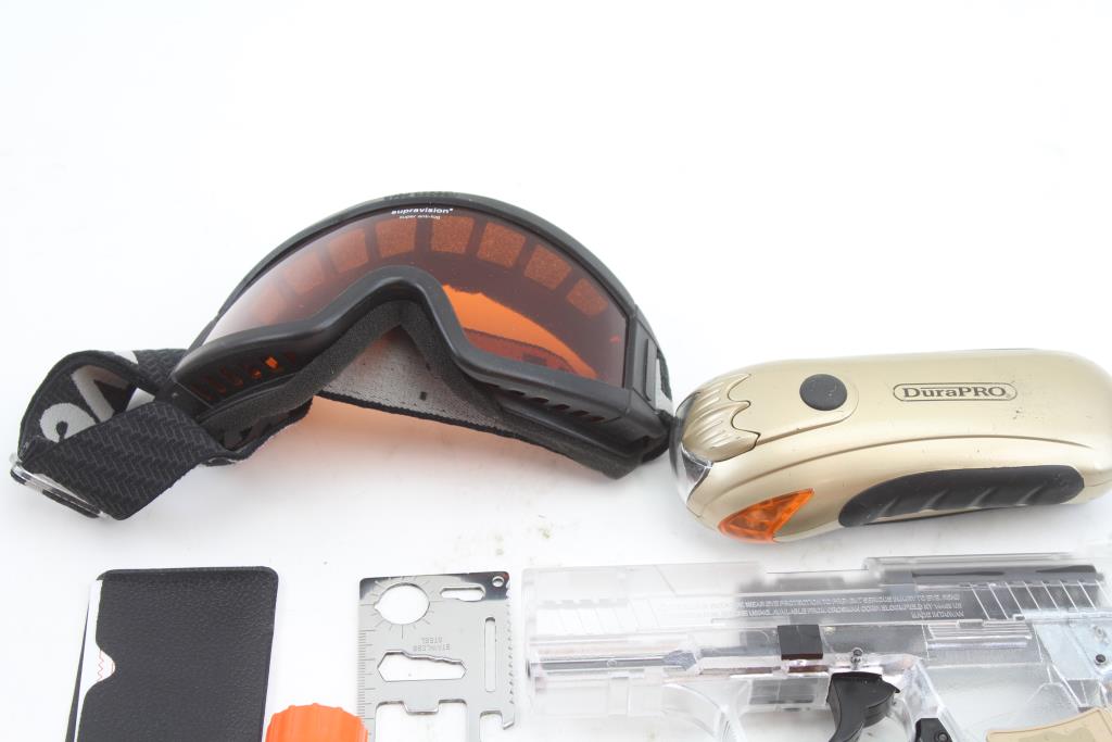 Wire Cutter, Snow Goggles, LL Bean Weather Radio 5+ Items Property Room