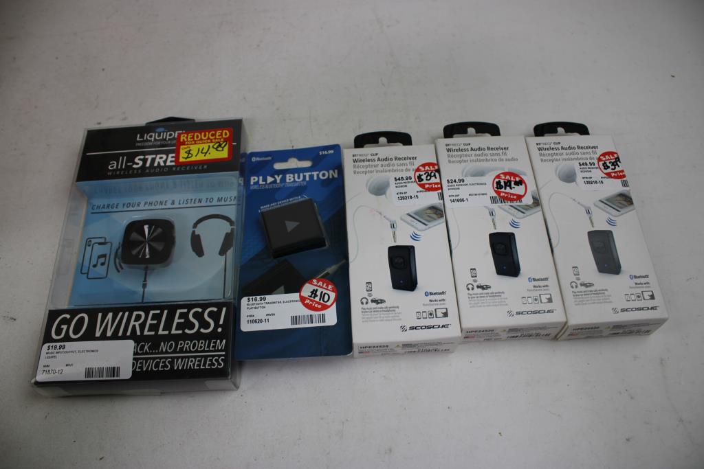 Wireless Audio Receivers, Lightning Connectors, Transmitter, And More, 16 Pieces