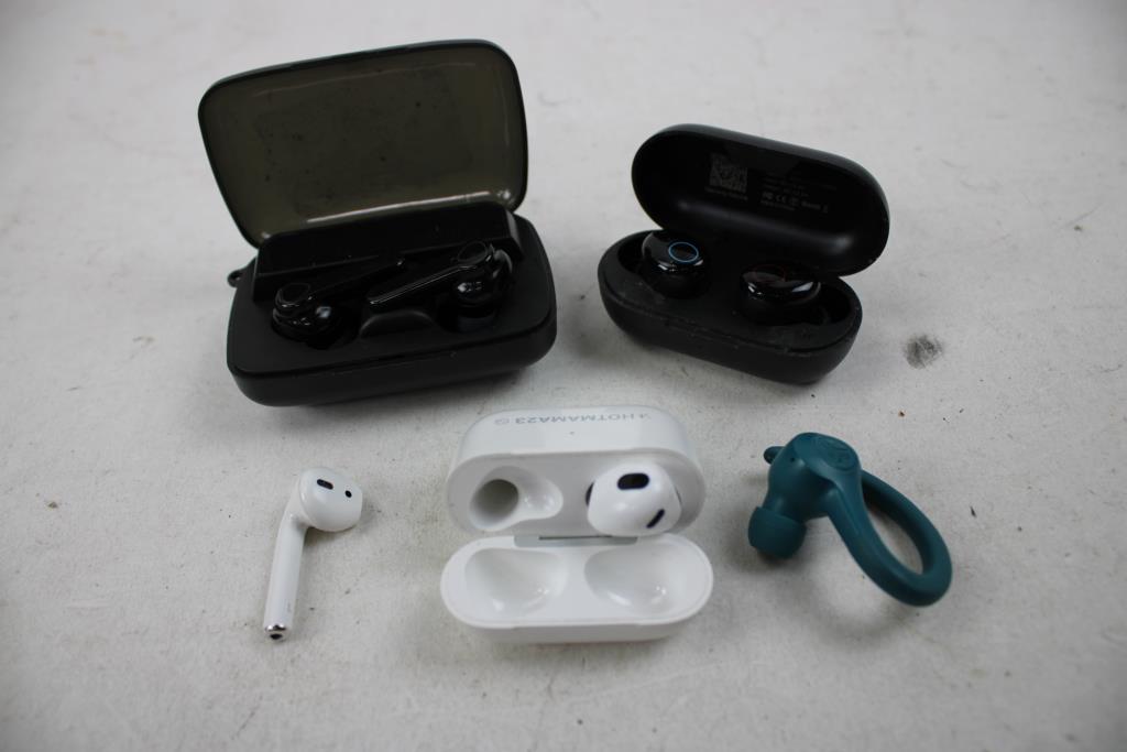 Wireless Earbuds, Loose/Singular Earbuds Bulk Lot, 8 Pieces