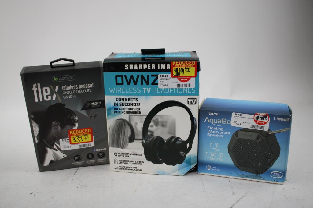 Wireless TV Headphones, Headsets, Audio Transmitter, Speaker, 6 Pieces