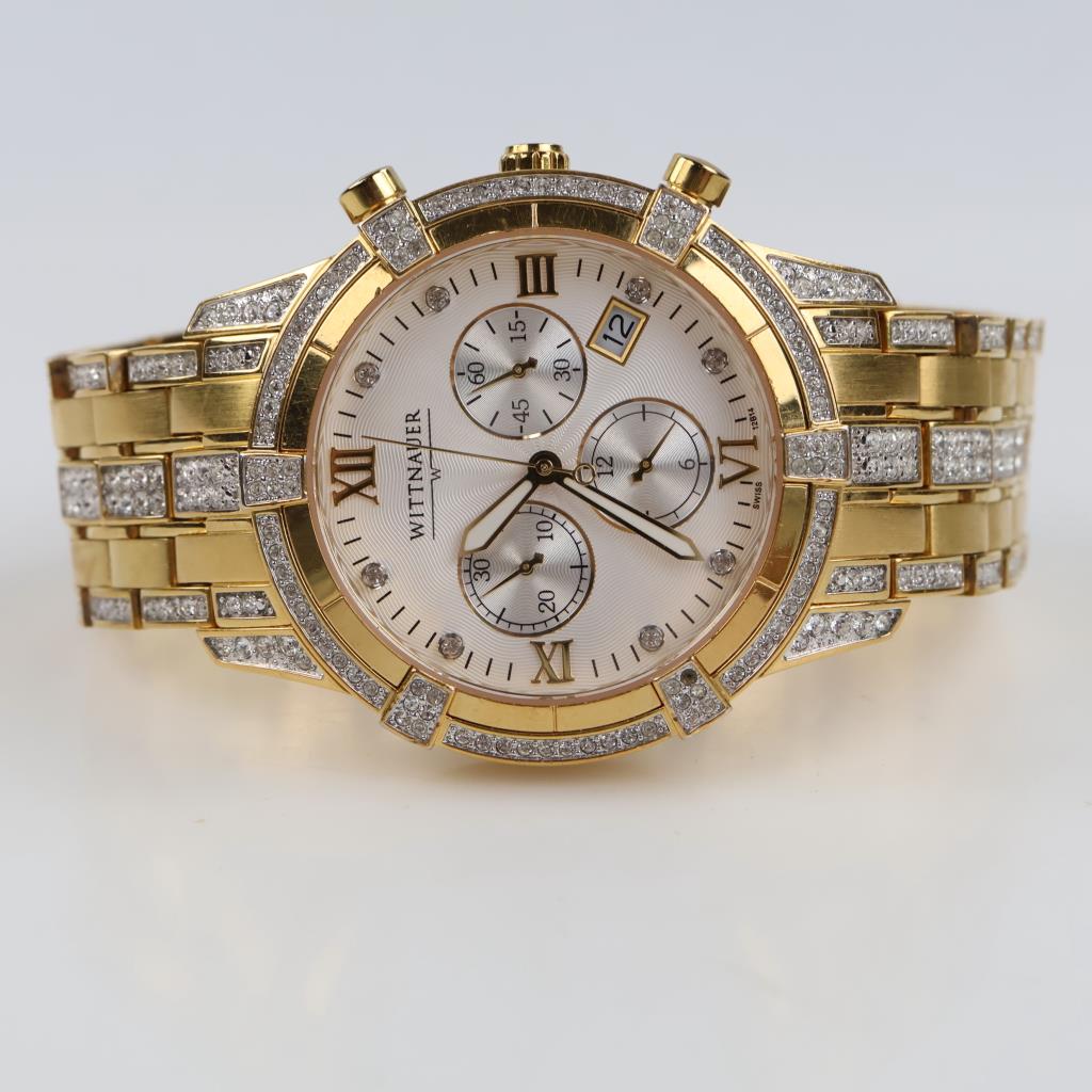 Wittnauer Chronograph Crystal Watch