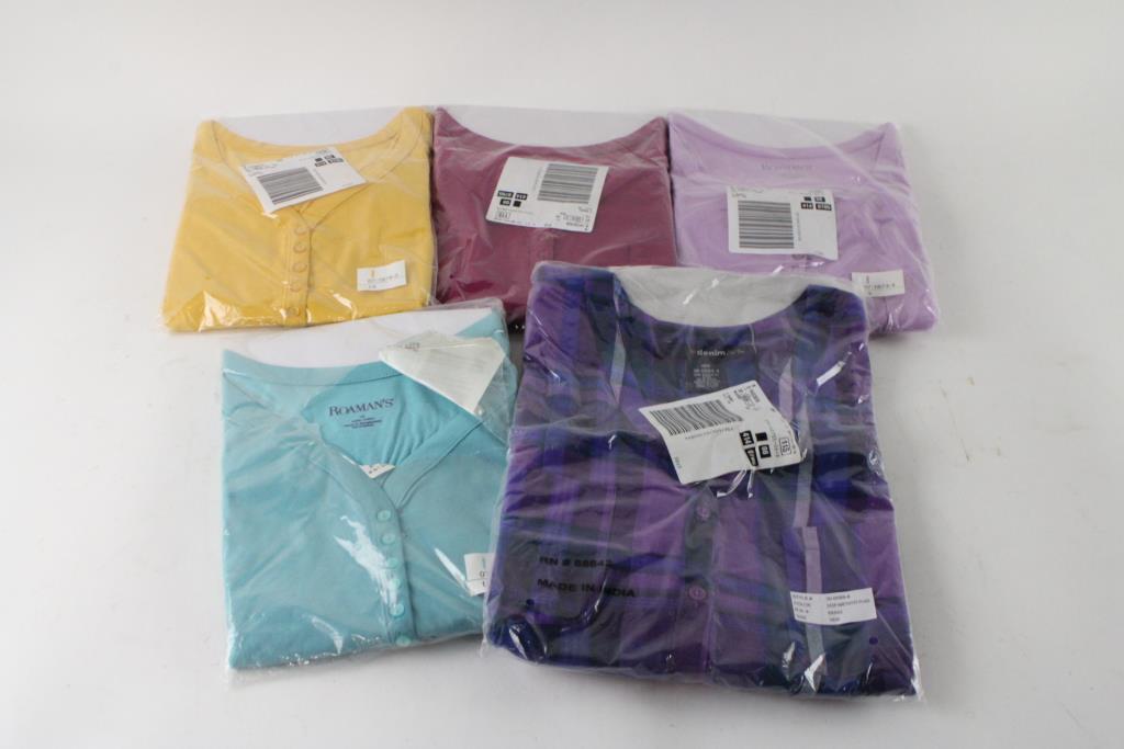 Partial Button Womens Partial-button Shirts, 4+ Pieces | Property Room