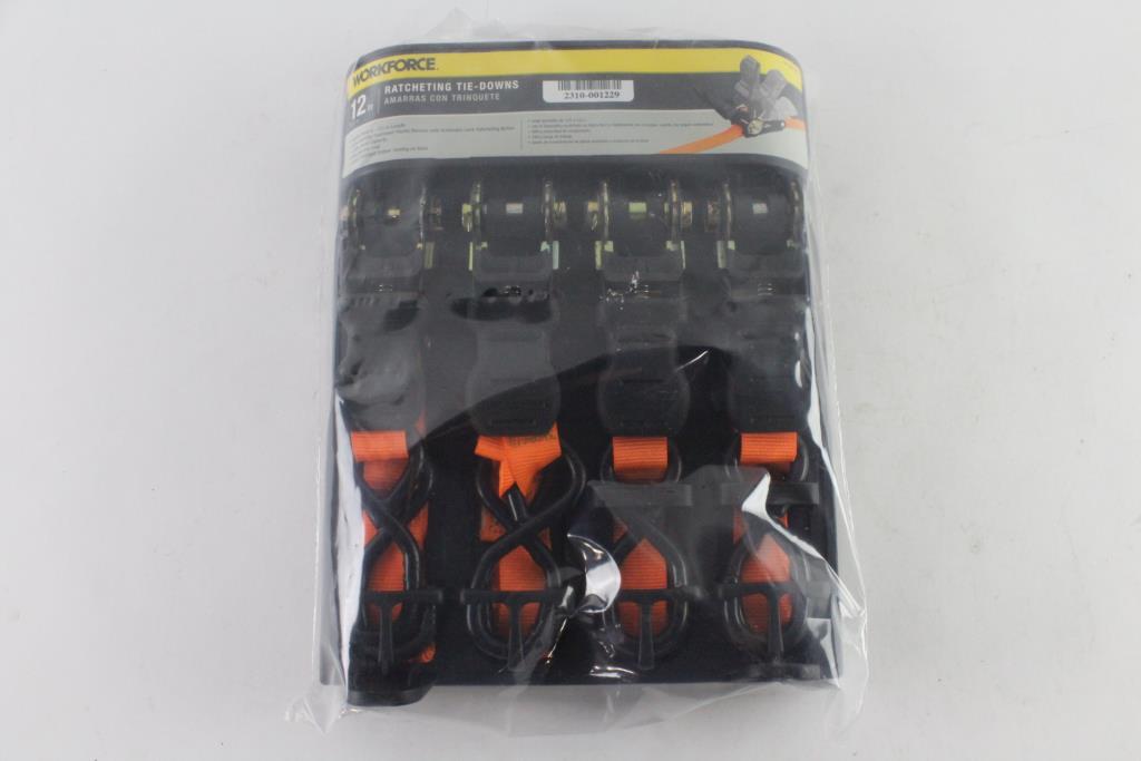 WorkForce 12' Ratcheting TieDowns Property Room