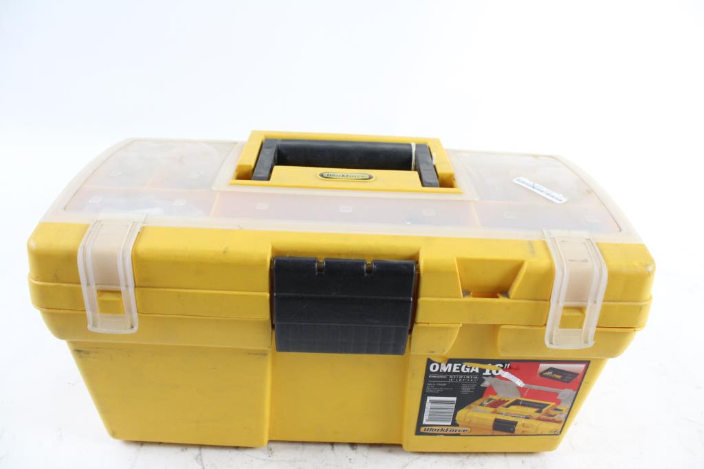 WorkForce Omega 16" Tool Box With Assorted Tools, 20+ Pieces Property