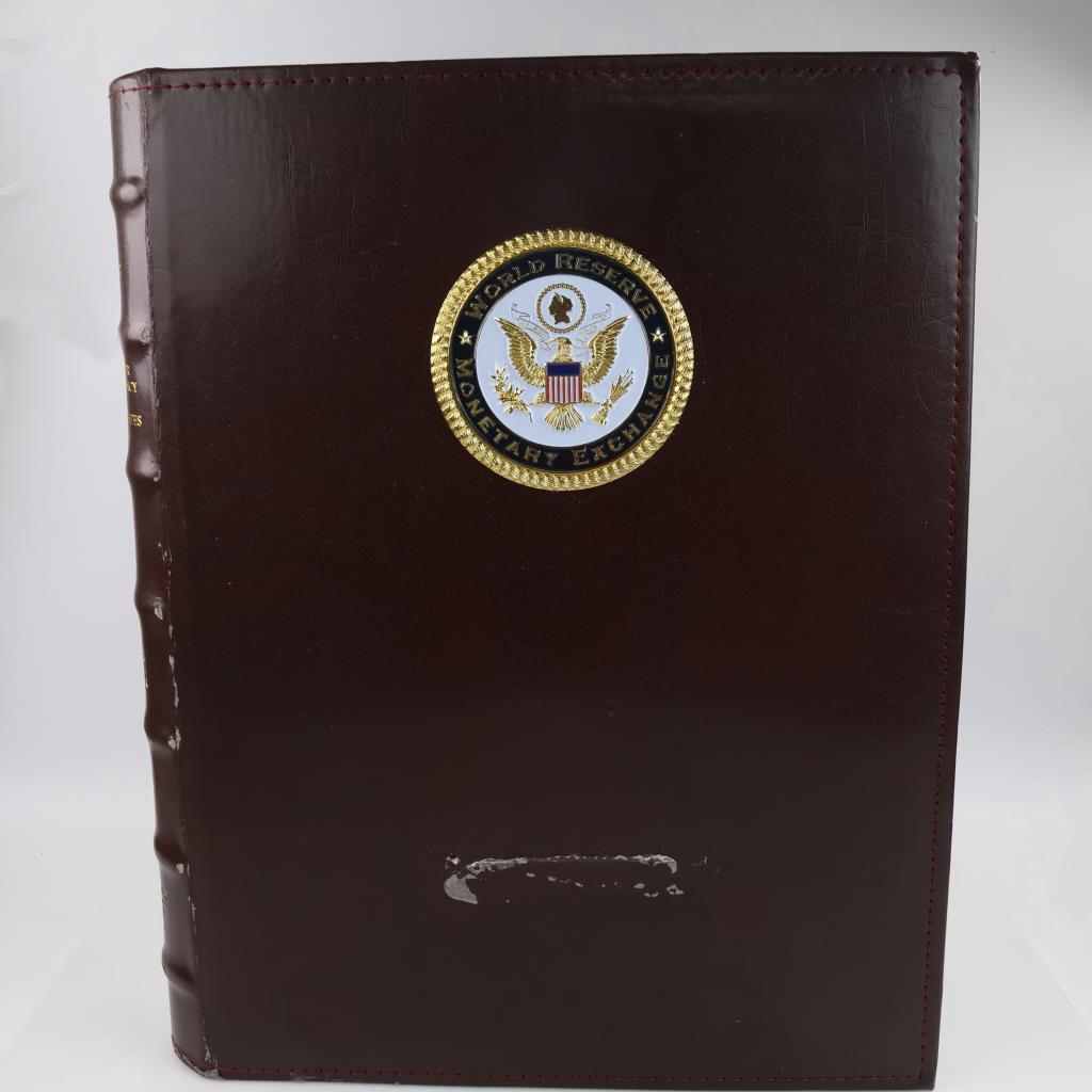 World Reserve Monetary Exchange US Currency Sheets Book