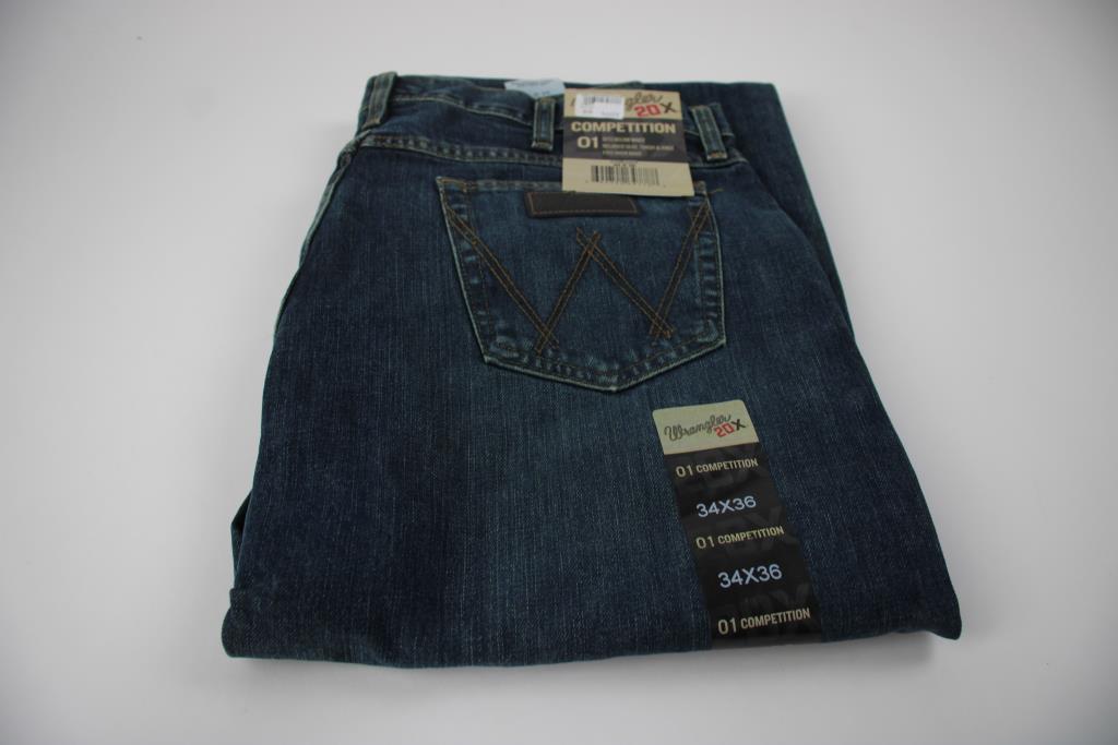Wrangler 20X Competition 01 Jeans Size 34 X 36 Property Room Wrangler 20x competition 01 jeans size 34 x 36 property room