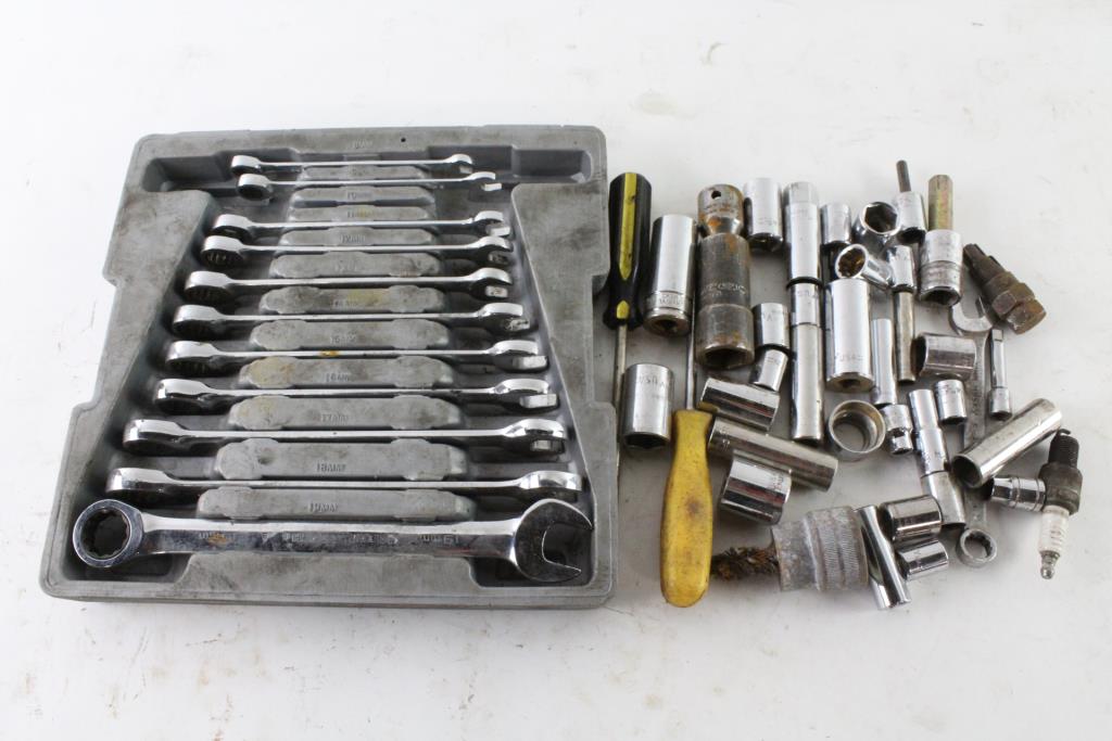 Wrenches, Socket Heads, And More, 10+ Pieces Property Room
