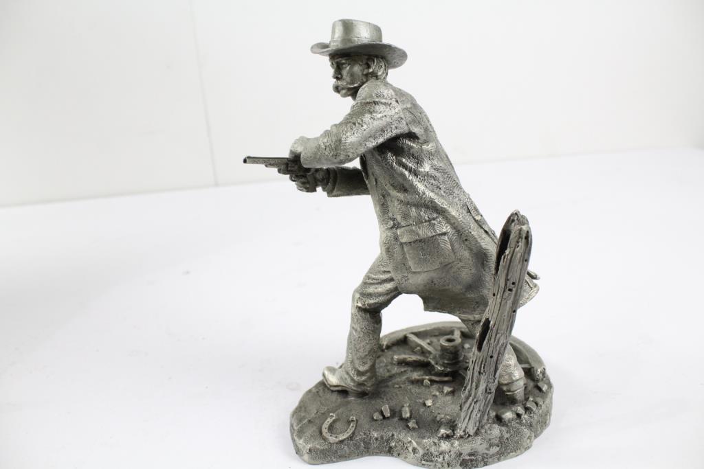 Wyatt Earp By Jim Ponter Franklin Mint Pewter Figurine Property Room