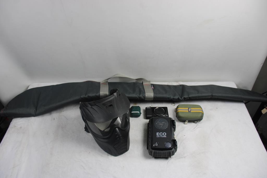 Xbox 360, Paintball Mask, Rifle Case, Powerbanks