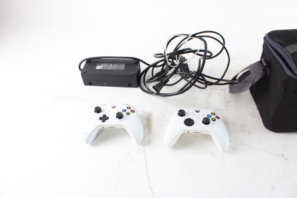 Xbox Controllers & Power Adapter, 3 Pieces Property Room
