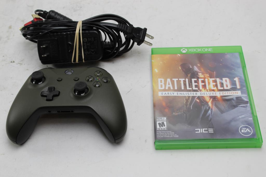 Xbox One Controller With Game Ktec Adapter 3 Pieces Property Room