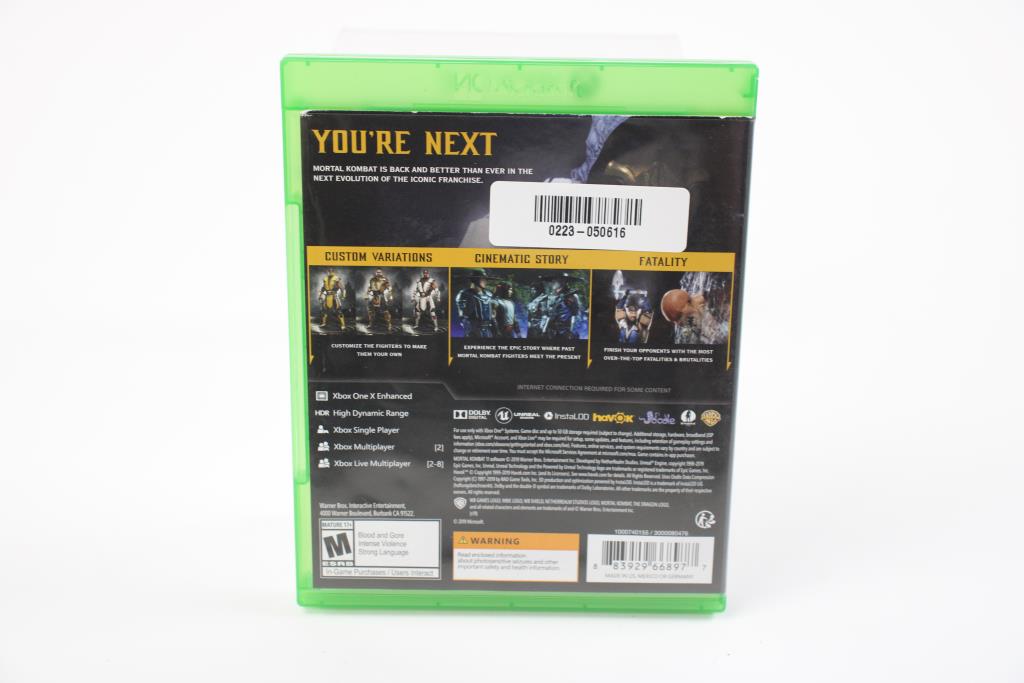 Mortal Kombat II Sur Xbox One, Neuf Sous Blister, Jeu Vidéo