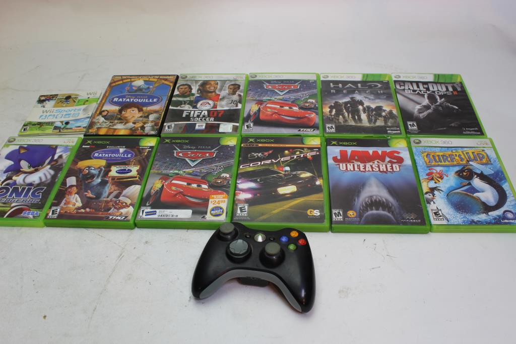 Xbox/Xbox360 Assorted Games, Xbox Controller+ More 12 Pieces | Property ...