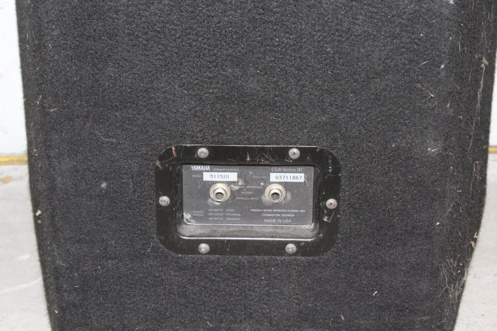 yamaha unpowered speakers