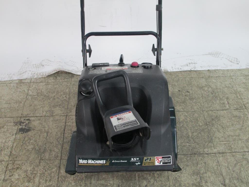 Yard Machines Snow Blower Property Room