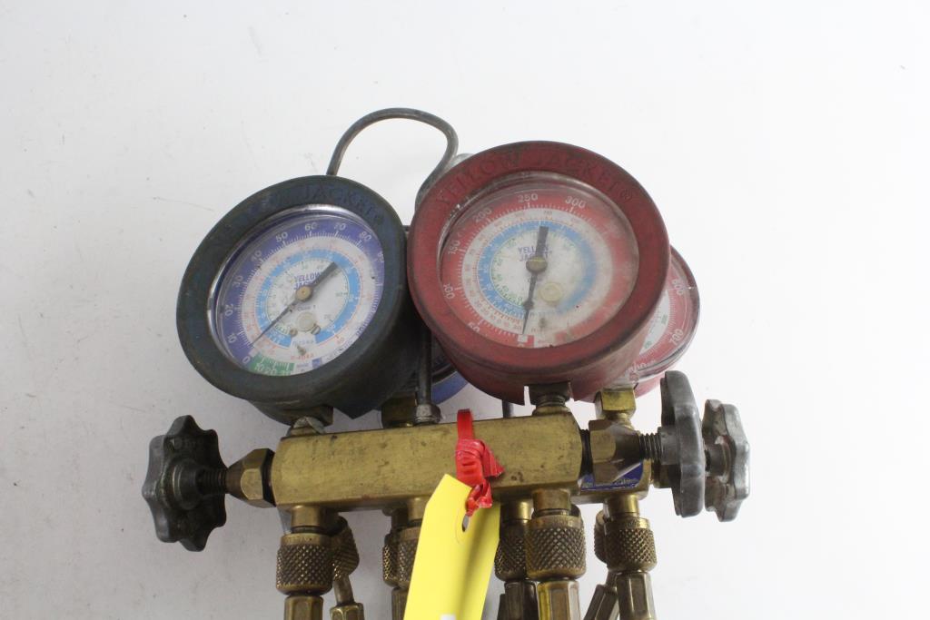 Yellow Jacket Test And Charging Manifolds, 2 Pieces Property Room