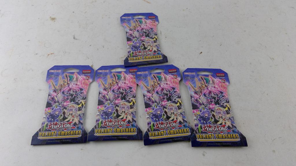 Yu-Gi-Oh Valiant Smashers Booster Packs 5 Pieces