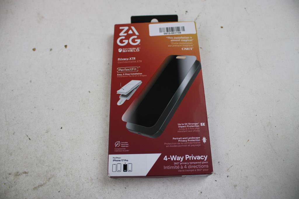 ZAGG Invisible Shield Iphone 17 Pro Privacy Screen Protector