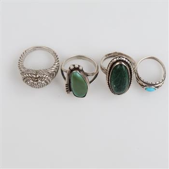 4 Sterling Silver Rings