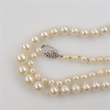 Pearl Necklace With 10kt GF Clasp