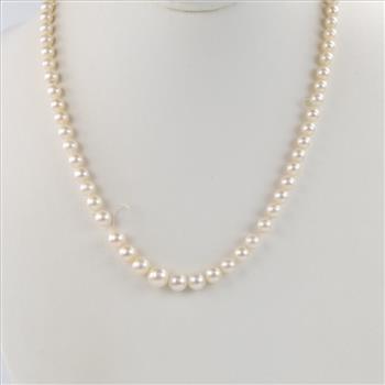 Pearl Necklace With 10kt GF Clasp