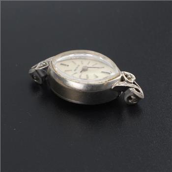 Vintage Benrus 14k White Gold Diamond Watch