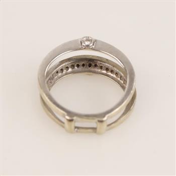 0.20ct TW Diamond 14kt White Gold Insert Wedding Ring