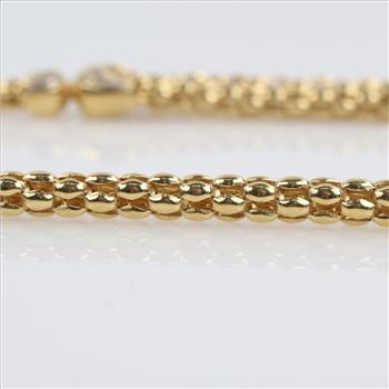 0.32ct TW 18kt Gold Panther Necklace Evaluated byCertified Gemologist-AGS/GIA