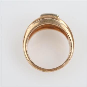 0.37ct TW Diamond 10kt Two Tone Gold Signet Ring