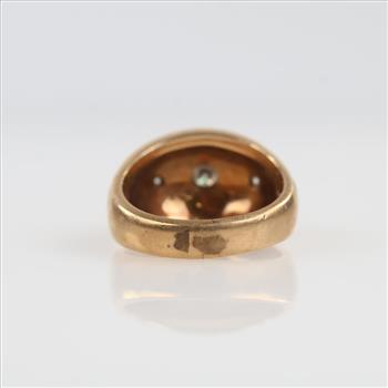 0.37ct TW Diamond 10kt Two Tone Gold Signet Ring