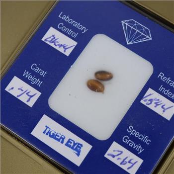 0.44ct TW Tiger Eye Stone, 2 Stones