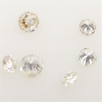 0.53ct TW Loose Diamonds, 6 Pieces