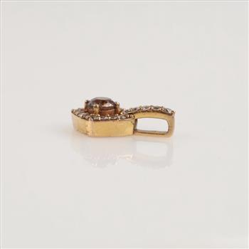 0.56ct TW Diamond 14kt Gold Drop Pendant