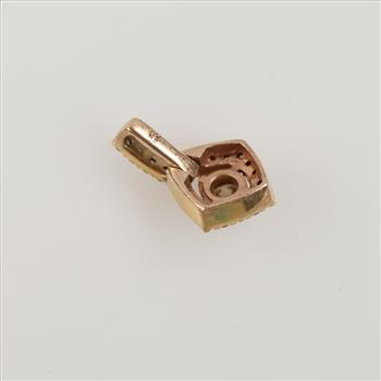 0.56ct TW Diamond 14kt Gold Drop Pendant