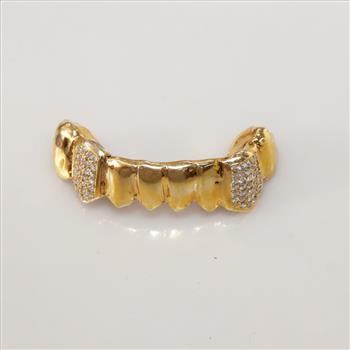 0.60ct TW Diamond 14kt Gold Dental Grill-Evaluated By Our Certified Gemologist - AGS / GIA