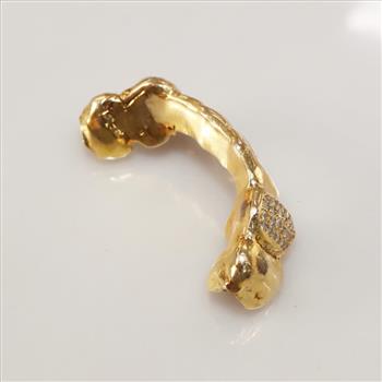 0.60ct TW Diamond 14kt Gold Dental Grill-Evaluated By Our Certified Gemologist - AGS / GIA